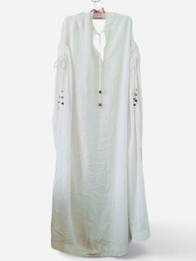 NWT Shannon Rodgers for Jerry Silverman Beaded White Caftan